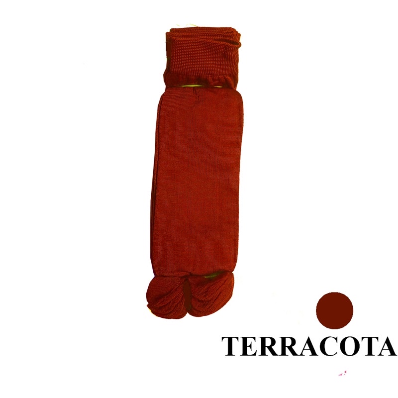 Kaos Kaki Jari Jempol Polos Varian Warna Lusinan-TERRACOTTA BATA