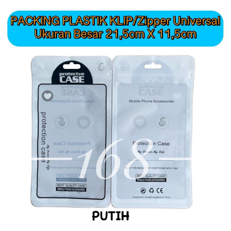 [100Pcs] Plastik Klip Packing Fashion Case Hp Softcase Silikon Hp Plastik Klip Fashion Handphone Ukuran Besar