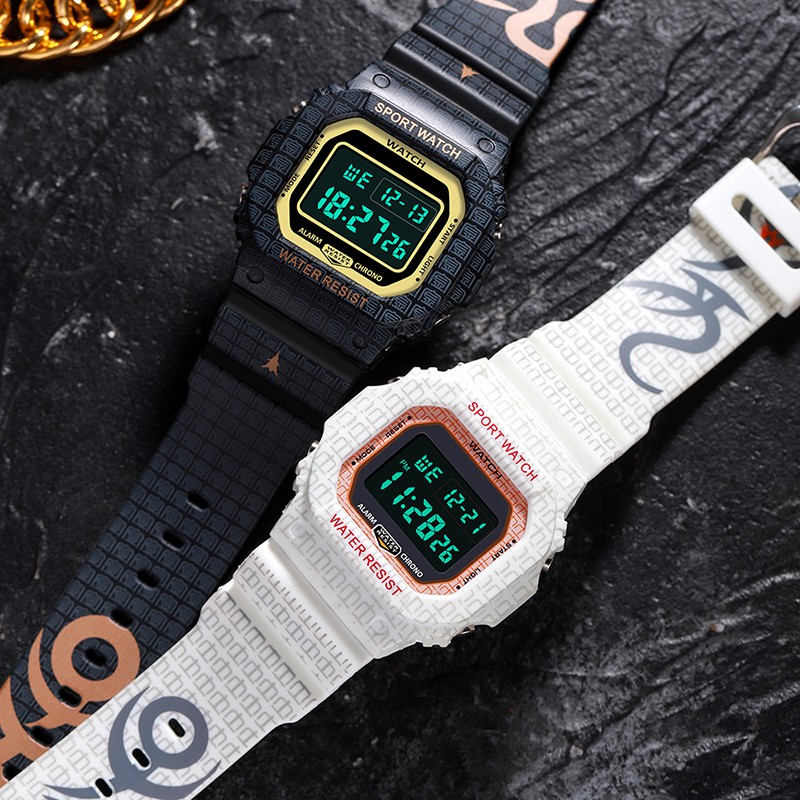 WATCH 2102 Jam Tangan Pria Digital Shockproof Tali Rubber Anti air WATCHKITE WKOS