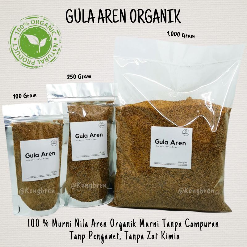 Gula Aren Organik 250gr Gula Semut Organik Sugar Palm Organic Brown Sugar 250 gram