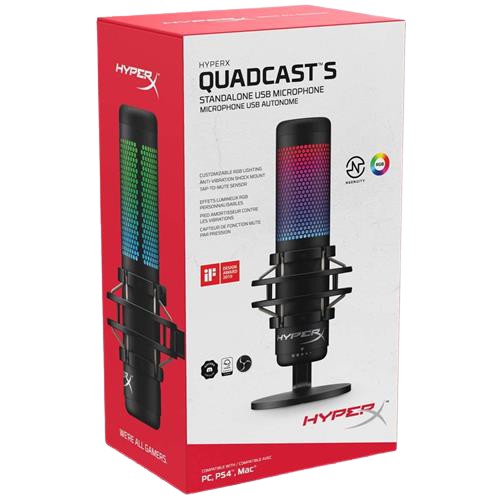 HyperX QuadCast S RGB USB Condenser Microphone QuadCast'S Quad Cast