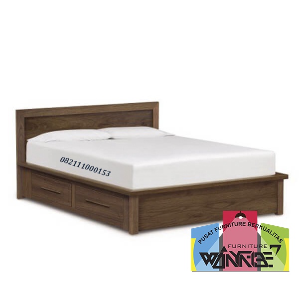 DIPAN TEMPAT TIDUR JATI MINIMALIS LACI || DIPAN MEWAH / GARANSI 3 THN ( FREE ONGKIR )