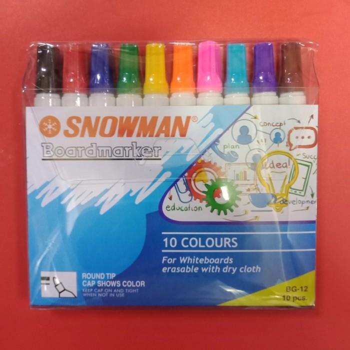 

Spidol Boardmarker Snowman 10 Warna