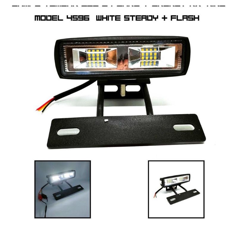 PAKET Lampu Tembak Sorot LED Bar Cree 16 Titik Mata Plus Breket Rx King