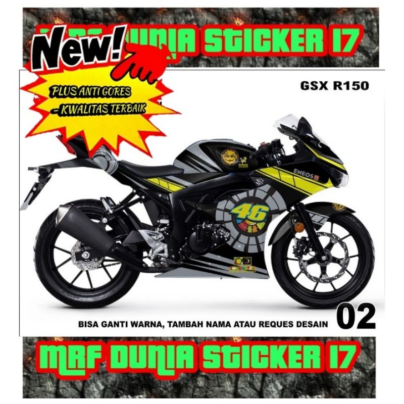 Sticker Striping Motor Gsx 150R Full Body dekal motor Gsx 150R Full Body Stiker Decal motor Gsx 150R
