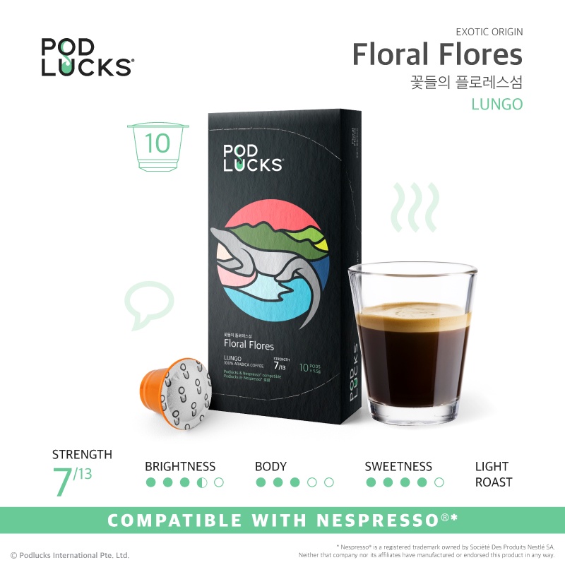 

Podlucks Floral Flores Capsule Coffee