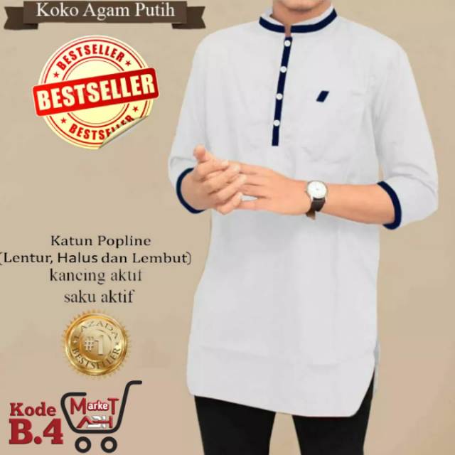 Baju Muslim Baju Koko Baju Pria Koko Muslim Keren Termurah Terlaris Terbaju 2020 Hot