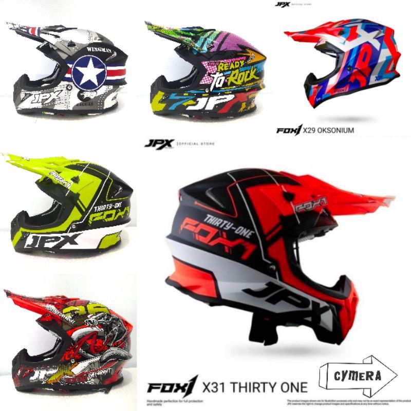 HELM JPX FOX 1/ HELM JPX CROS MOTIF