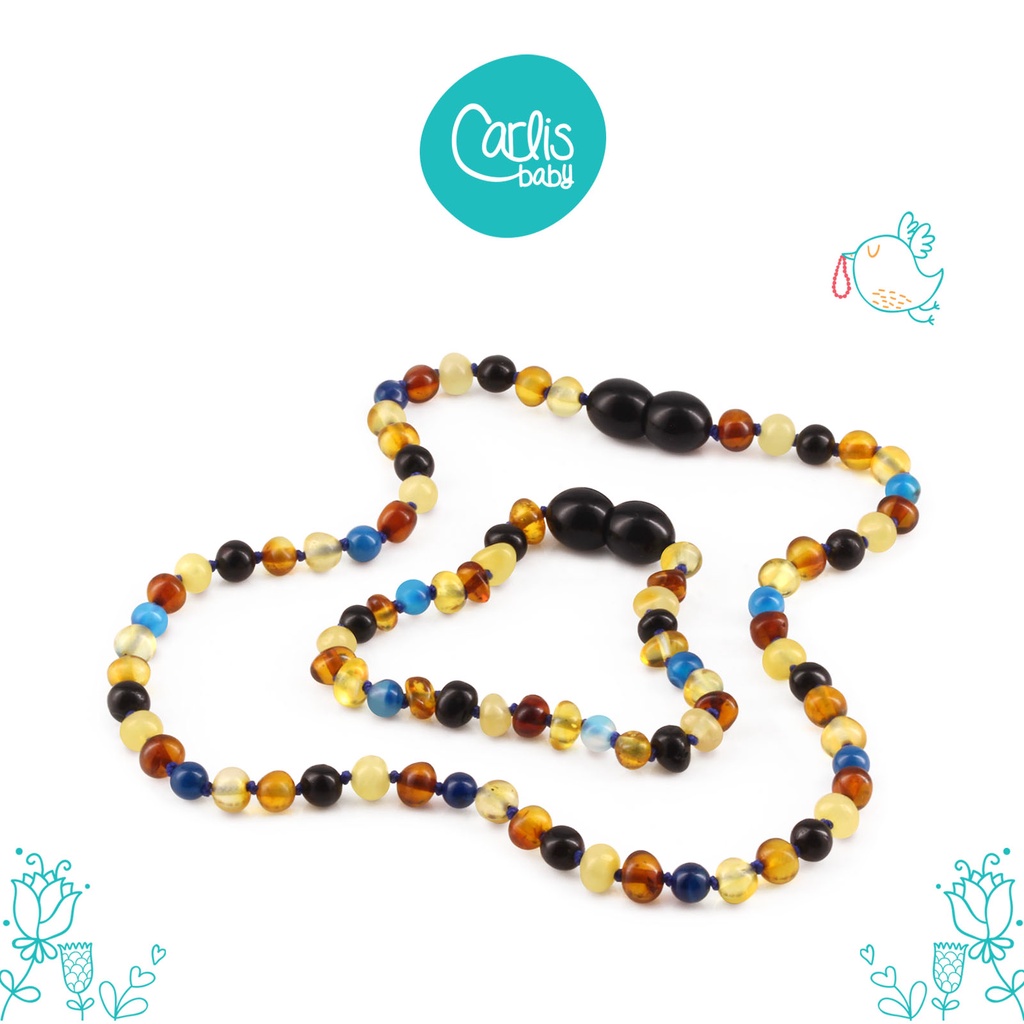 AGL34 Kalung dan Gelang Amber Tumbuh Gigi Bayi By Carlis Baby