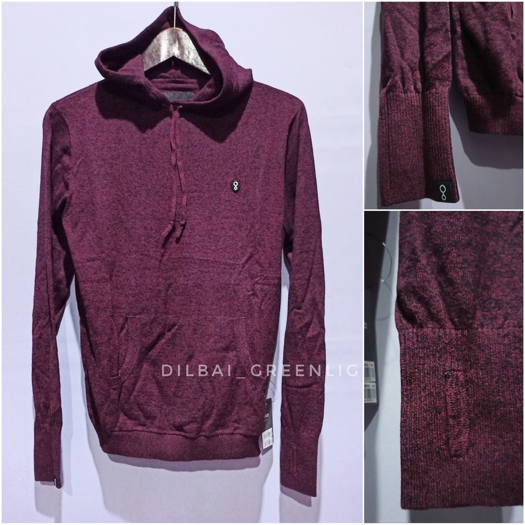 Knit Hoodie GREENLIGHT ORIGINAL - Maroon - Biru - JG1004 - JG1312
