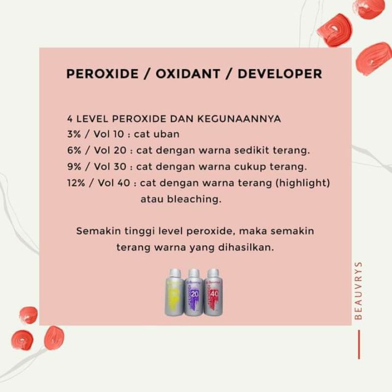 BEAUVRYS Peroxide / Developer / Oksidan 100ml