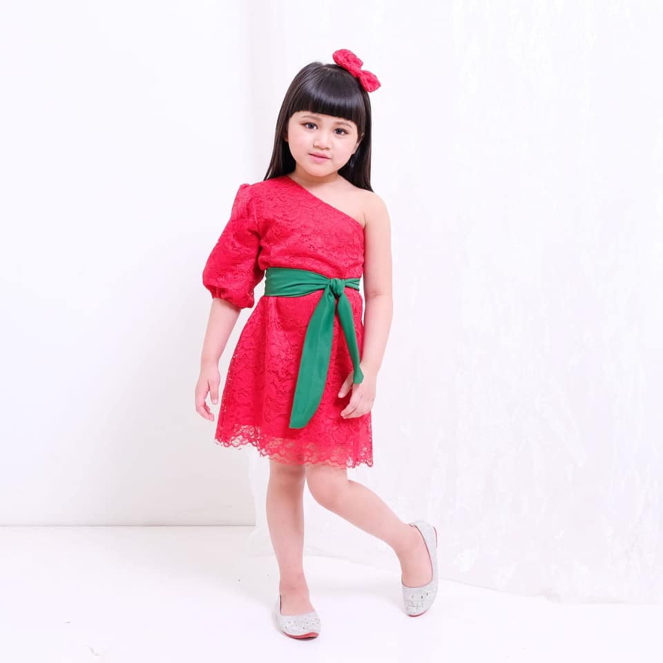 LOLLYLALYTHA - SABRIA DRESS NATAL ANAK PEREMPUAN / BAJU NATAL COUPLE MOM KIDS / BATU NATAL ANAK PERE