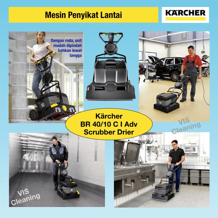 Scrubber Drier Karcher BR 40/10 C I Adv ( Mesin Penyikat Lantai )