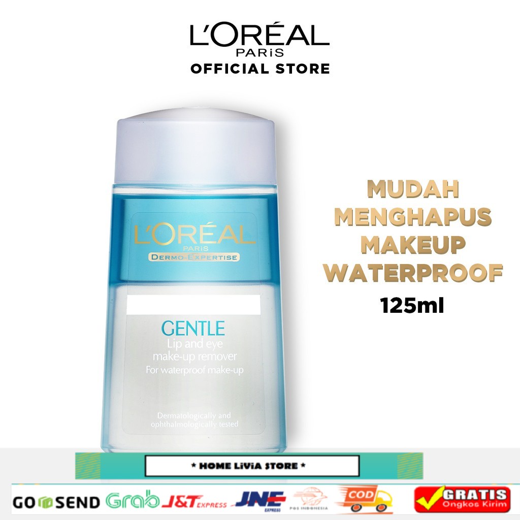 [Gimmick] L'Oreal Paris Dermo Expertise Lip & Eye Make Up Remover Skin Care - 125 ml