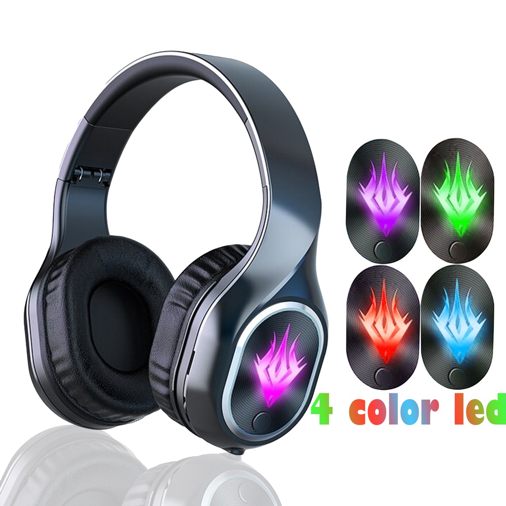 GoodCase - Headset Bluetooth Gaming Headphone Music With Mic 9D Dynamic HD Sound RGB Light