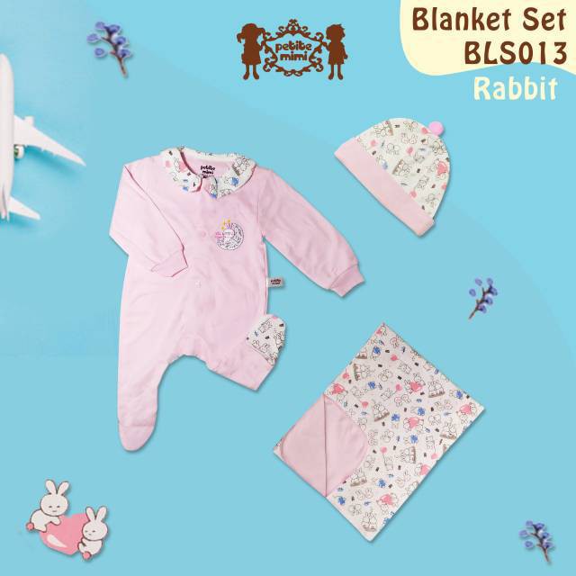 4 in 1 blanket set petite mimi//baju bayi//gift kado//newborn