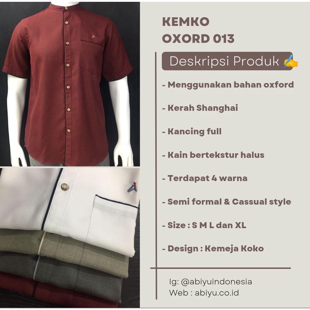 KEMEJA KOKO ABIYU OXORD 013