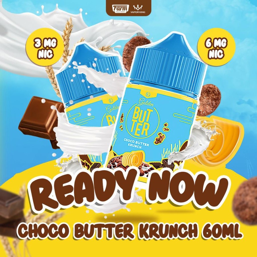 Golden Butter V3 Choco Butter Krunch 60ML by Farm Factory Berpita Cukai