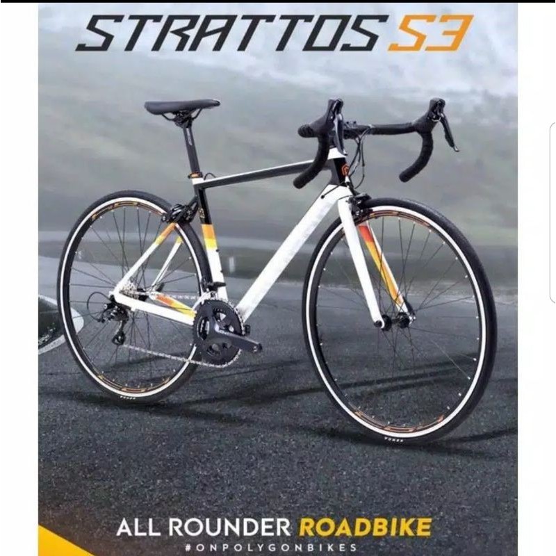Roadbike Sepeda Polygon Strattos S3 New 2021 Size M