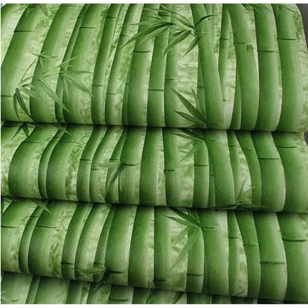 Wallpaper Bambu Rotan Jarang Daun Hijau IMPORT 1 roll