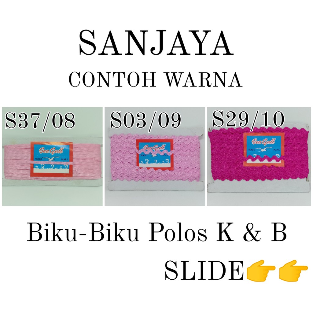 BIKU BIKU / TALI CHOKER / PITA CHOKER / RENDA ZAG ZAG / PITA ZIG ZAG / MISC BIKU POLOS BESAR &amp; KECIL