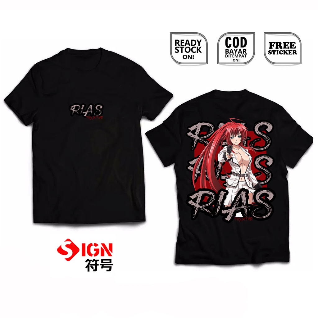 KAOS RIAS GREMORY HIGH SCHOOL DXD WAIFU ANIME MANGA RUNEAS GREMORY CLAN ZEOTICUS VANELANA MILICAS KUOH ACADEMY ISSEI HYOUDOU AKENO HIMEJIMA KUROKA BAJU JEPANG JAPAN CULTURE COSPLAY WIBU OTAKU - SIGN CLOTH