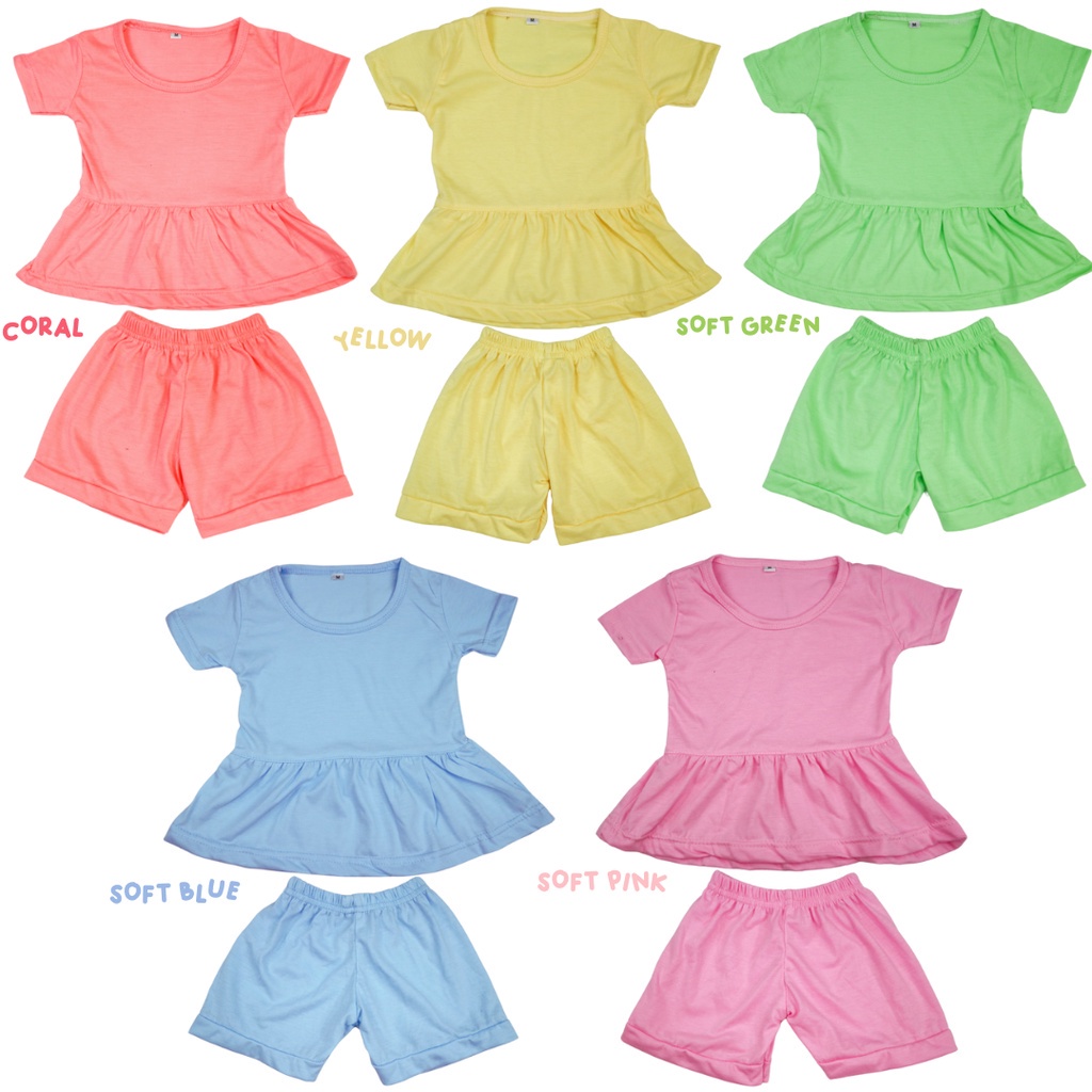 [GHP] STELAN PEPLUM RETRO ANAK PEREMPUAN / SETELAN ANAK RUMAHAN / BAJU TIDUR ANAK / SETELAN ANAK PER