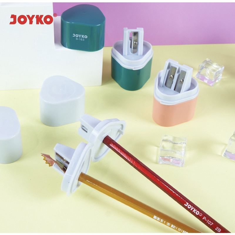 Joyko Rautan Serutan Sharpener 3in1 Penggerot Pensil Anak