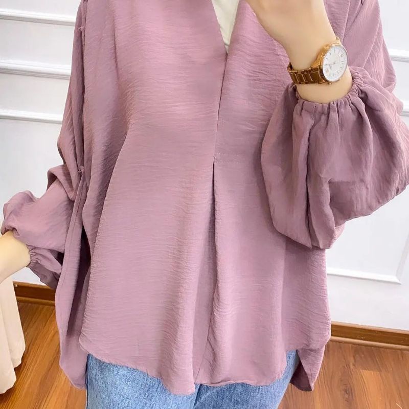 VERZANA BLOUSE AIRFLOW CRINCKLE DEODORA PREMIUM / KEMEJA CRINKLE / BLOUSE CRINKLE TERBARU