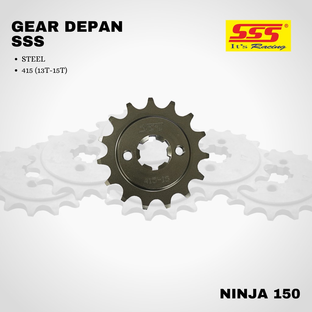 Gear gir Ninja 150 R RR sss 415 13 14 15 16 STEEL