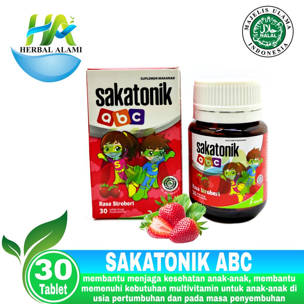 Sakatonik ABC Rasa Strowberry multivitamin anak