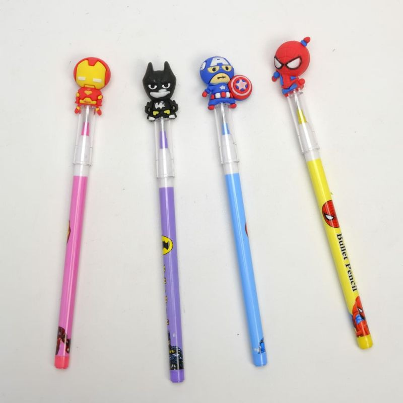 

Pensil avengers Batman peluru lantu susun bensia refill isi super hero