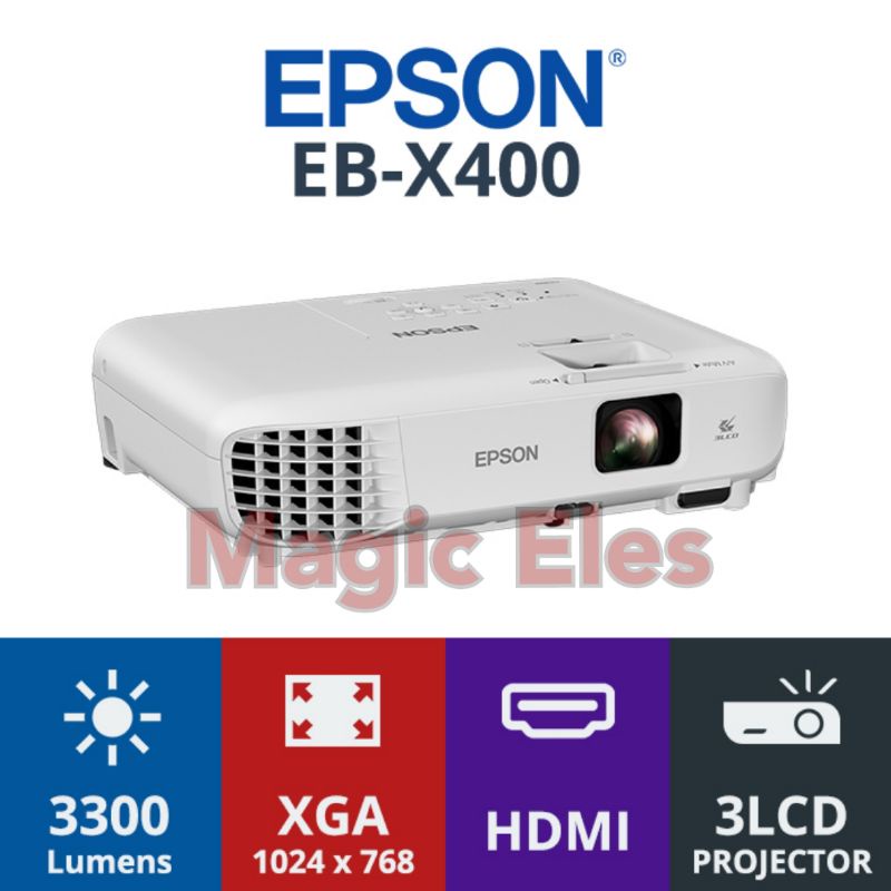 Proyektor Epson EB X400 Lumens 3300 Projector EB X 400