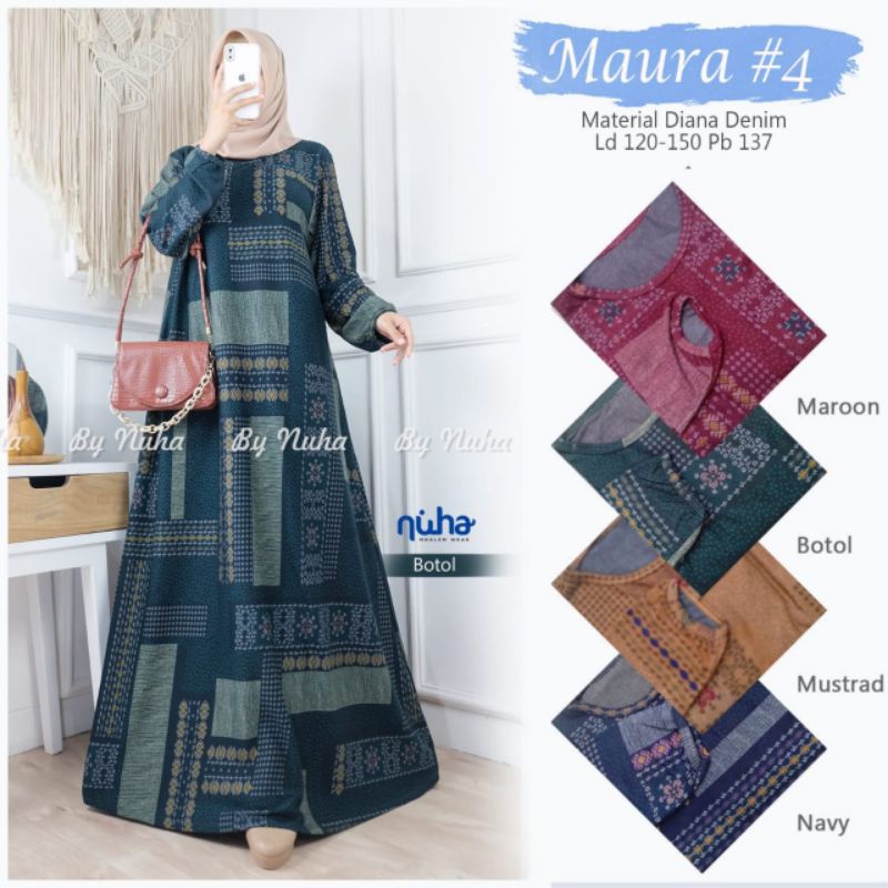 GAMIS MAURA/DRESS MAURA/GAMIS SIMPLE/GAMIS WANITA(TDK SAMA HIJAB)