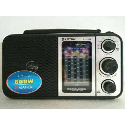 PROMO.. Radio Asatron Portable R 105 USB AM FM  Klasik  Unik  Jadul