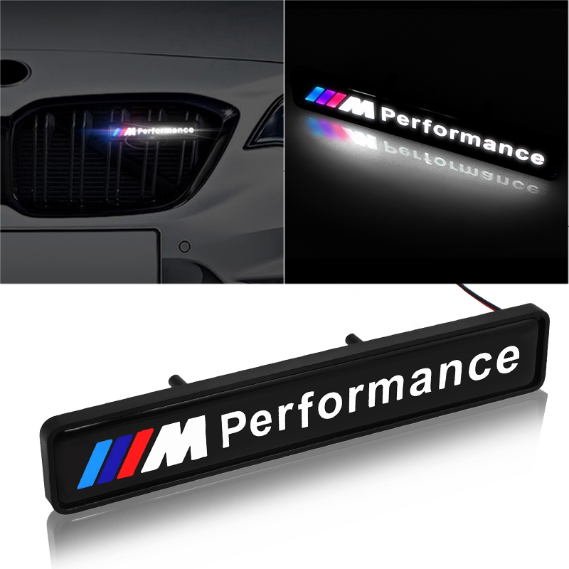 Dengan lampu LED Stiker Lencana Grille Depan Mobil With LED light Car Front Grille Emblem Badge Stickers For E46 E90 E60 E39 F30 E36 F10 F20 E87 E92 E30 E34 X1 X3 X4 X5 X6 Series3 Series5