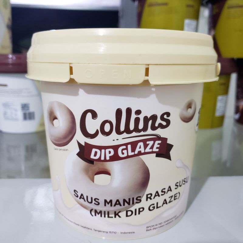 

COLLINS DIP GLAZE RASA SUSU 1 KG, jual per 2 pcs