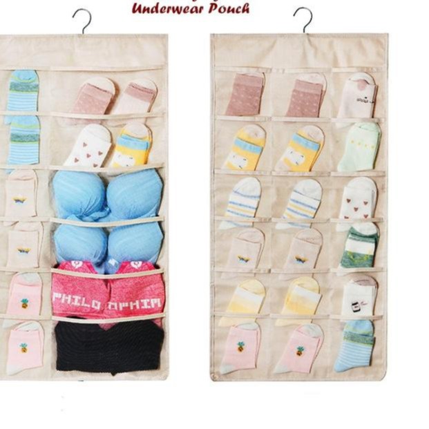 Underwear Pouch Gantung 30 Sekat Tempat Celana Dalam Dan Bra