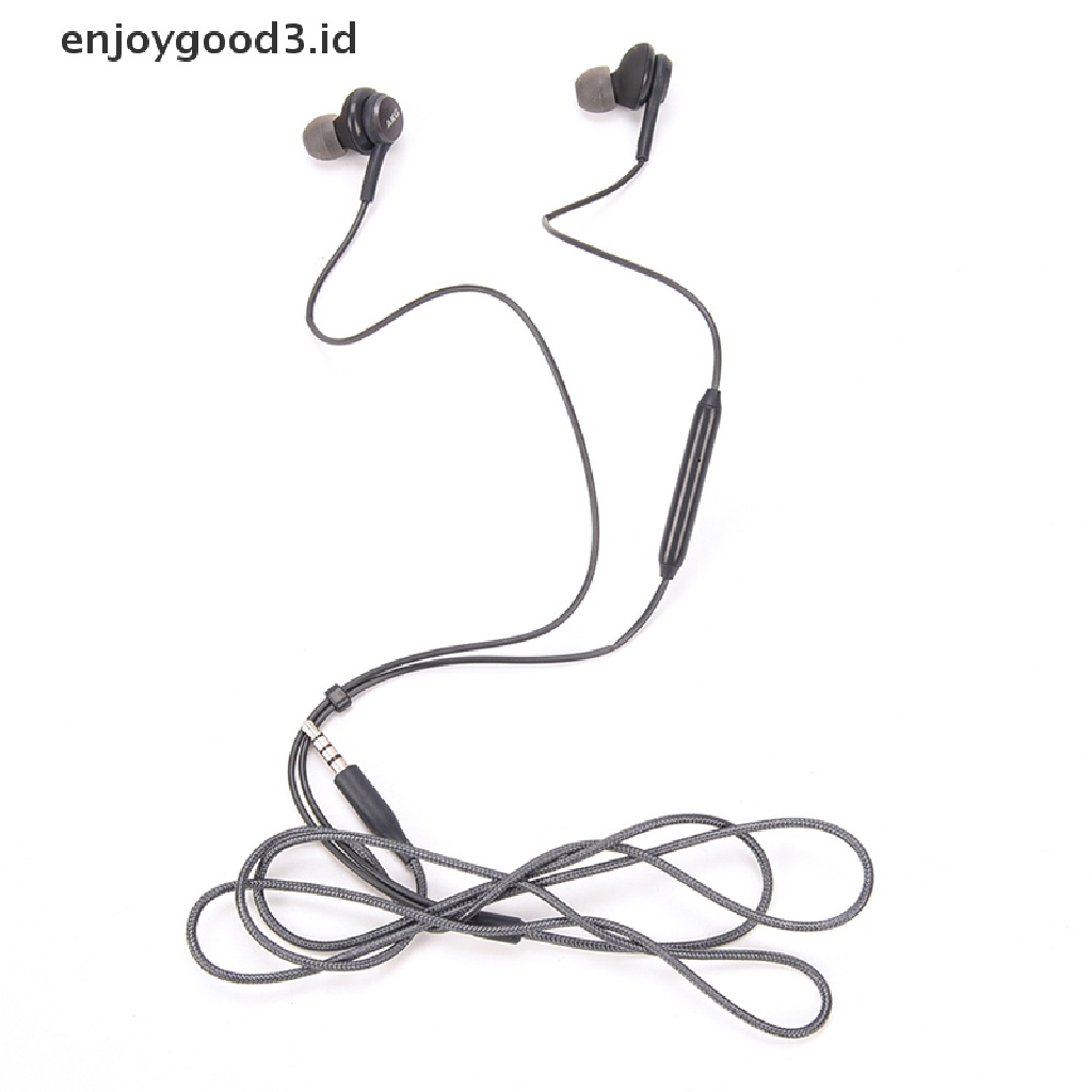 (Id) Earphone In Ear Stereo Super Bass Dengan Kabel Jack 3.5mm + Mic Untuk Handphone