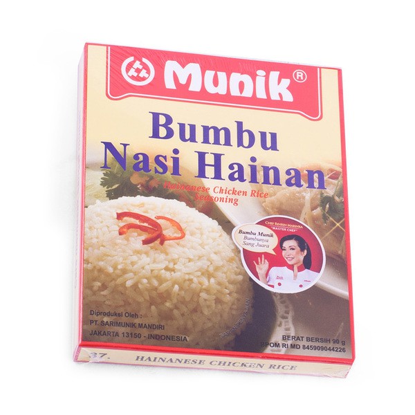 

MUNIK Bumbu Nasi Hainam 90gr - Hainan Chicken Rice Seasoning 37