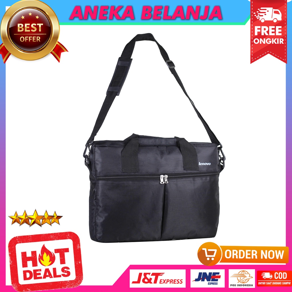 Selempang Laptop 14-15 Inch Case Laptop Hitam Simple Tebal Tas Multifungsi Keren Laptop Murah