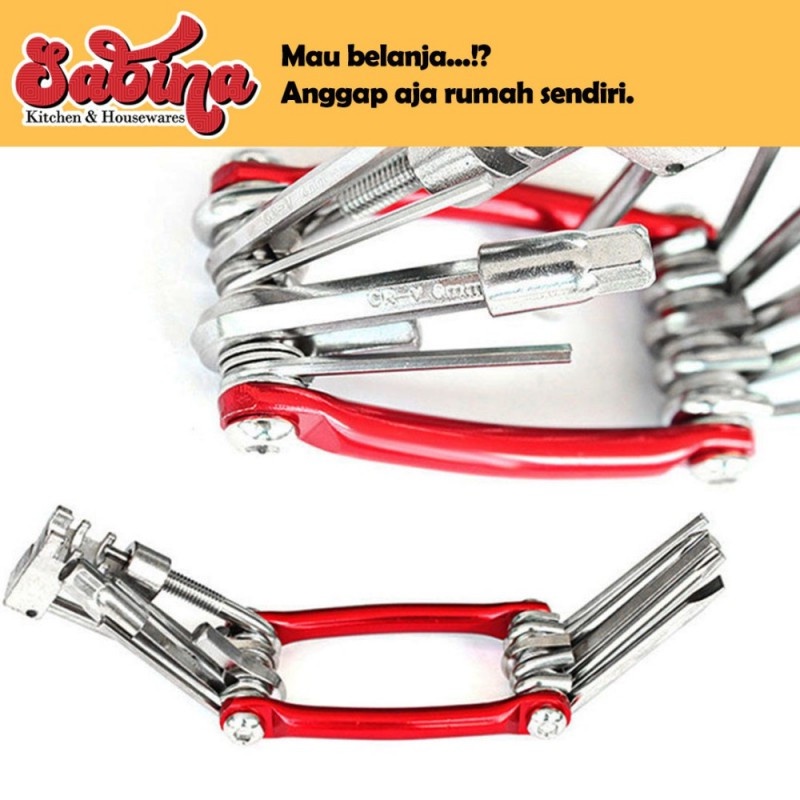 Obeng Set Reparasi Serbaguna EDC Tool Kit 11 in 1 Perkakas Sepeda