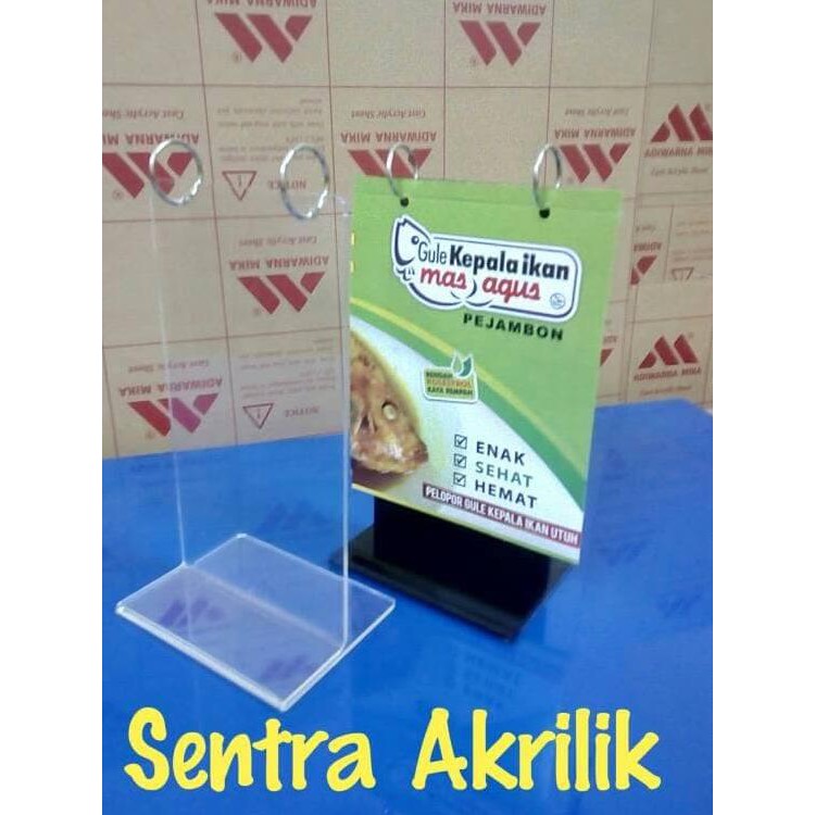 Tempat Brosur Acrylic Model Gantung Uk A5 Shopee Indonesia