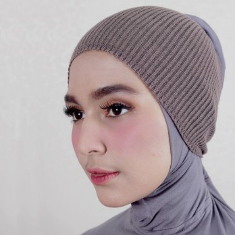 CIPUT RAJUT BANDANA / Bando Ciput Rajut Dalaman Jilbab Hijab Anti Pusing COD