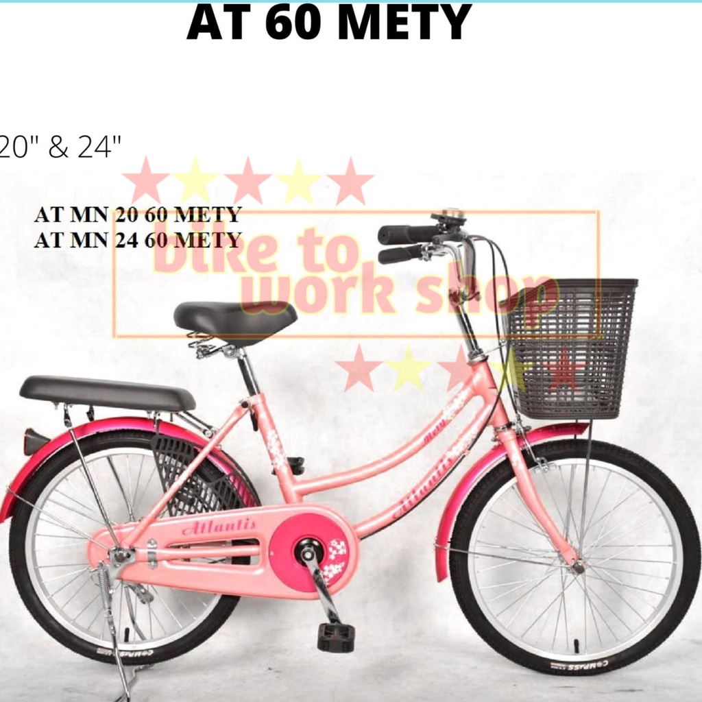 SEPEDA MINI DEWASA ATLANTIS OK METY 20 24 26 KERANJANG CITYBIKE CTB WANITA PEREMPUAN-8