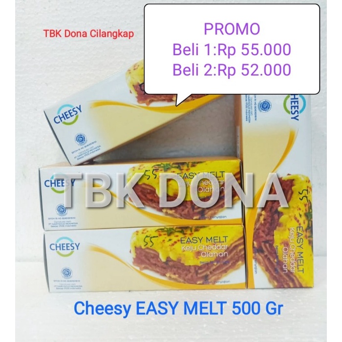 

Keju- Cheesy Easy Melt 500 Gr Murah -Keju.
