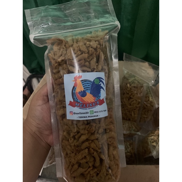 

Melisus (Keripik usus ayam)