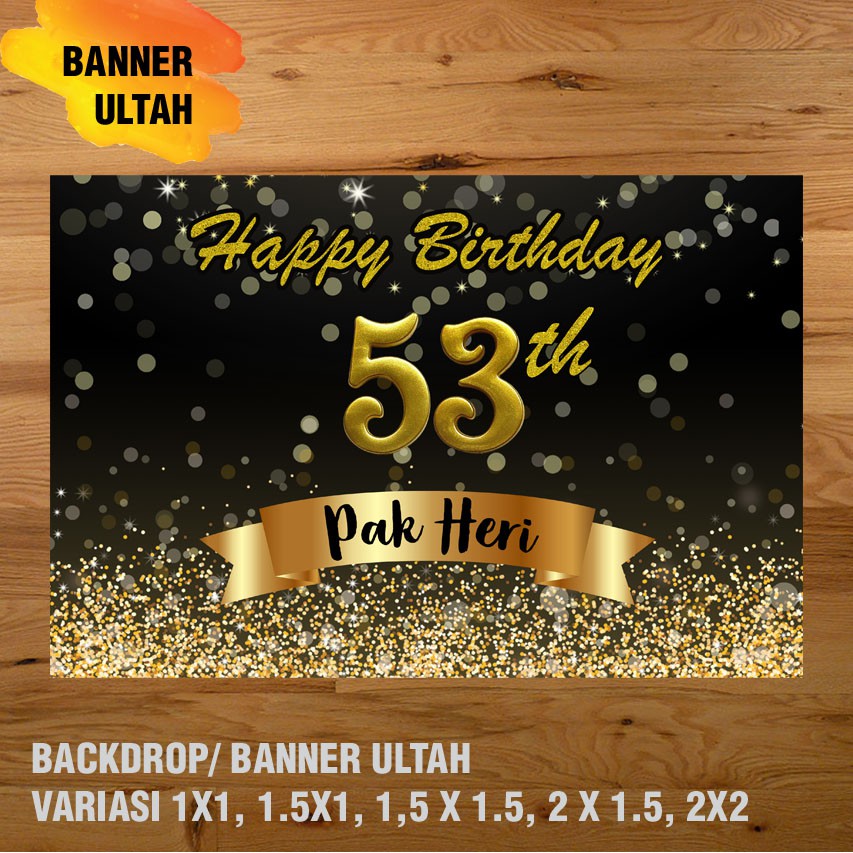 17 Ulang Tahun Banner Backdrop Spanduk Ulang Tahun Ul Tah Shopee Indonesia