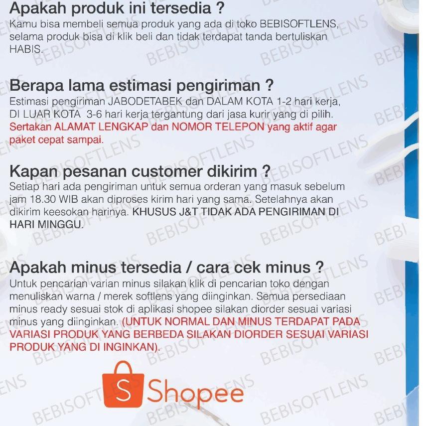 ❄ Softlens X2 BIO FOUR FUSION DIA 14.5mm NORMAL & MINUS GREY CHOCOLATE GREEN PURPLE (-0.50 s/d -3.00