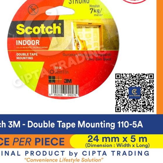 

✳ Double Tape - Scotch 3M - Mounting Tape 24 mm x 5M ➳